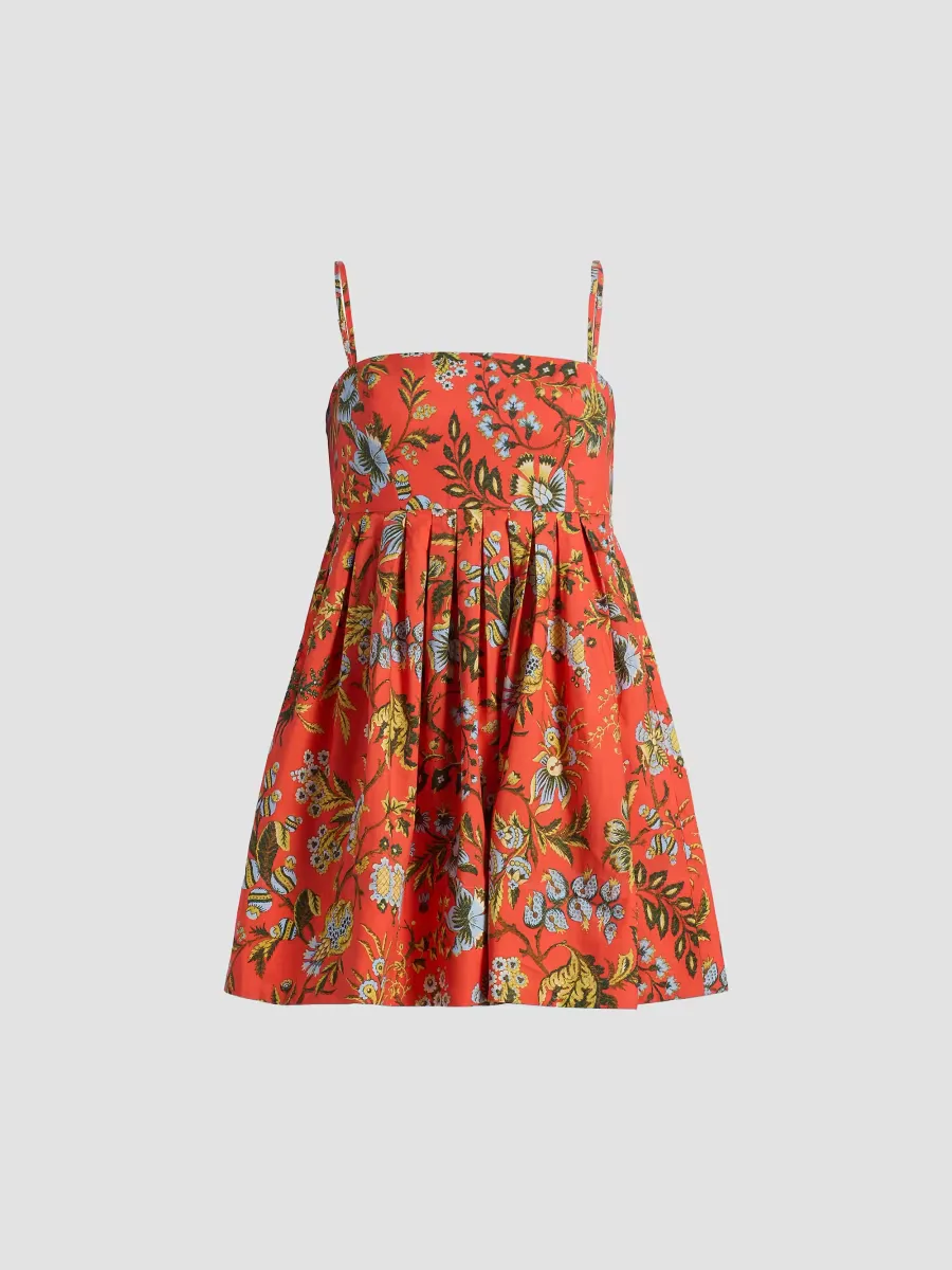 Leo Floral Cotton Minidress by Cara Cara