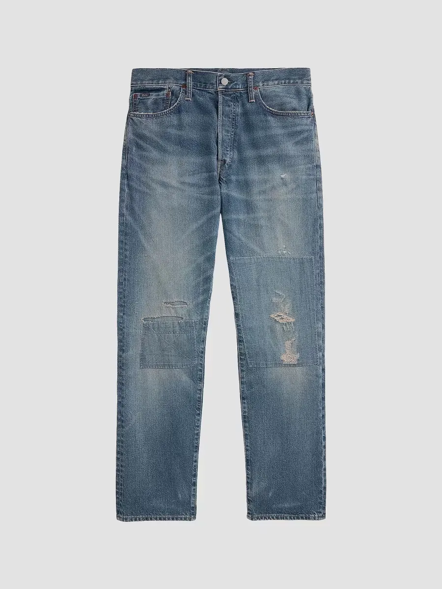 Heritage Straight Distressed Jeans by Polo Ralph Lauren