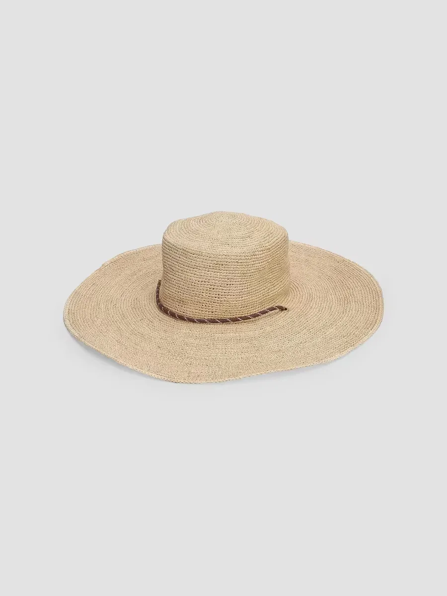 Frankie Raffia Boater Hat by rag & bone