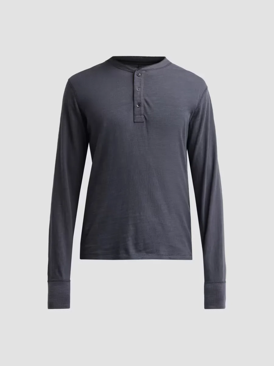 Classic Flame Cotton Henley Top by rag & bone