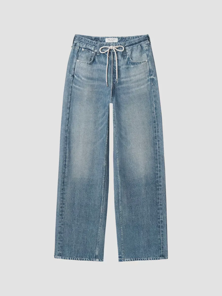 Miramar Terry Drawcord Wide-Leg Pants by rag & bone