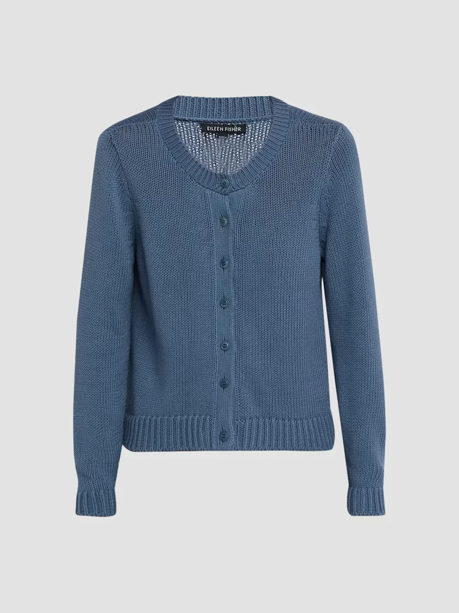Cotton Jersey Cardigan by Eileen Fisher