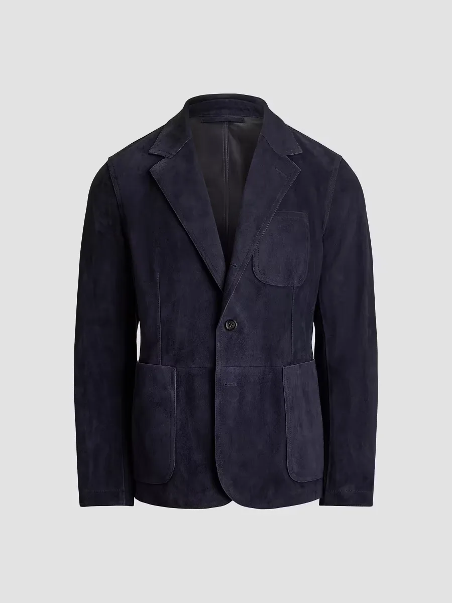 Purple Label Hand-Tailored Suede Sport Coat