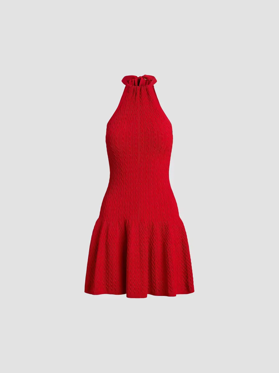 Cable-Knit A-Line Minidress by Polo Ralph Lauren
