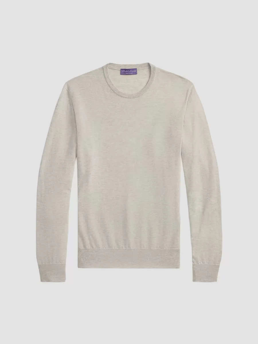 Purple Label Cashmere-Jersey Long-Sleeve Sweater by Ralph Lauren