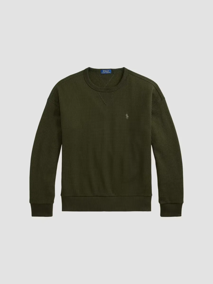 Waffle-Knit Sweatshirt by Polo Ralph Lauren