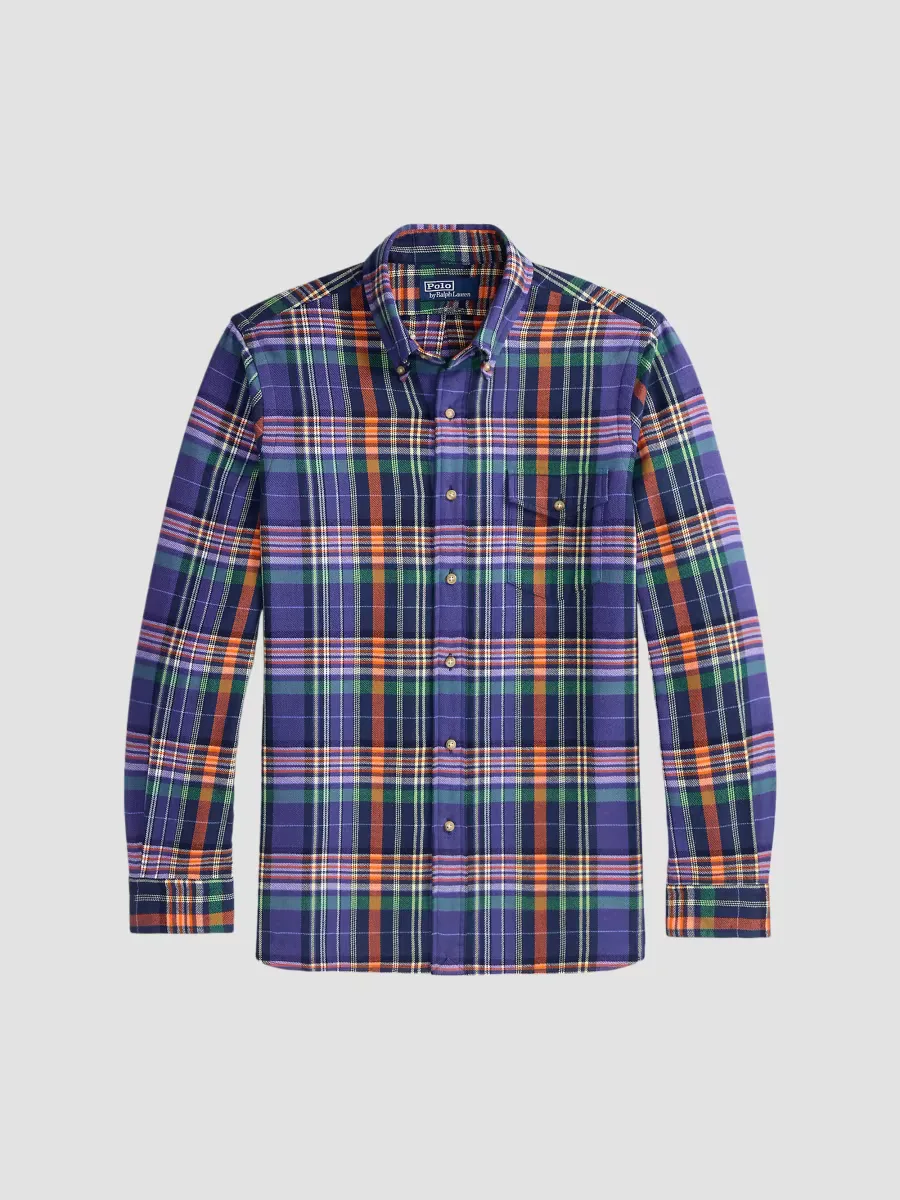 Plaid Cotton Twill Button-Down Shirt by Polo Ralph Lauren