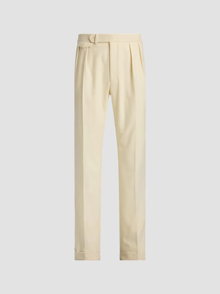 Purple Label Gregory Hand-Tailored Wool Trousers by Ralph Lauren
