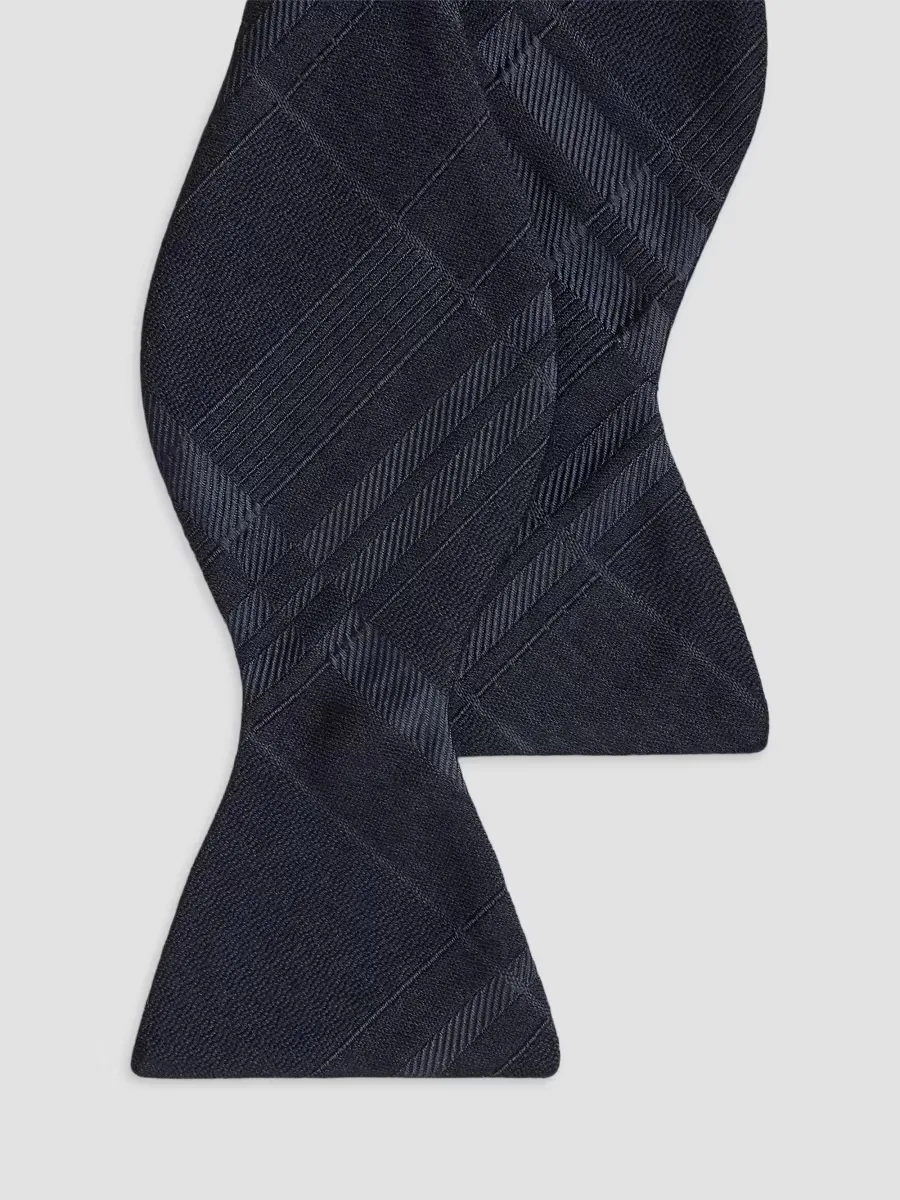 Purple Label Plaid Silk-Cashmere Bow Tie by Ralph Lauren