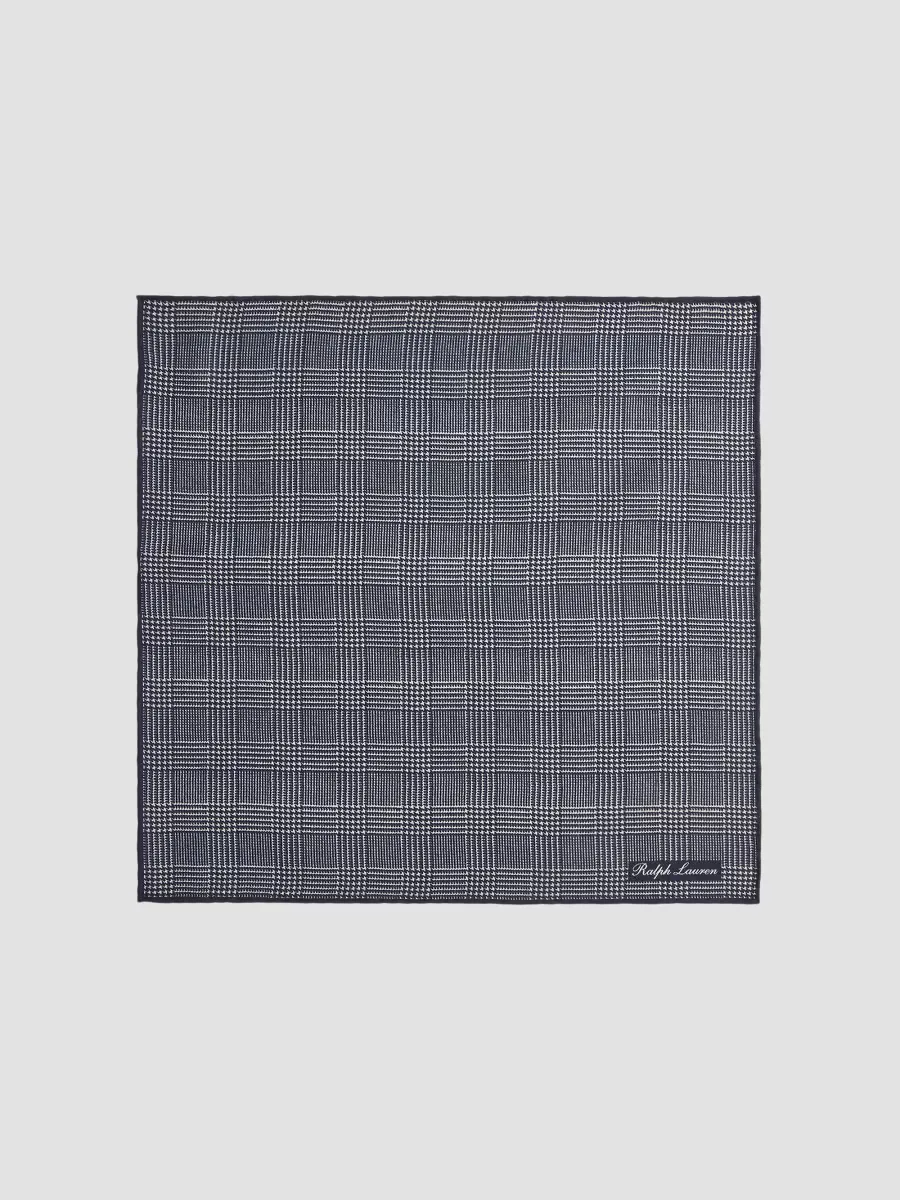 Purple Label Plaid Cashmere-Silk Pocket Square by Ralph Lauren