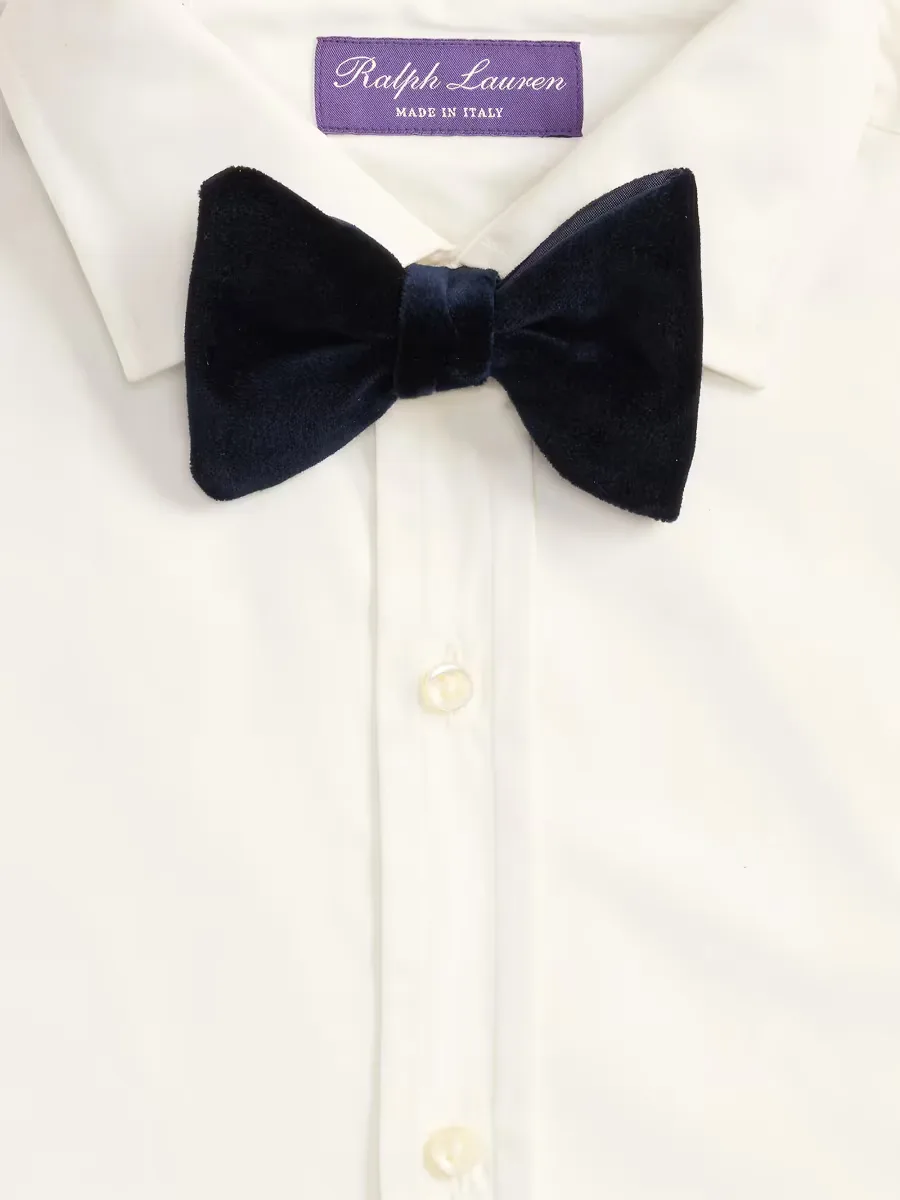 Purple Label Velvet & Peau De Soie Bow Tie