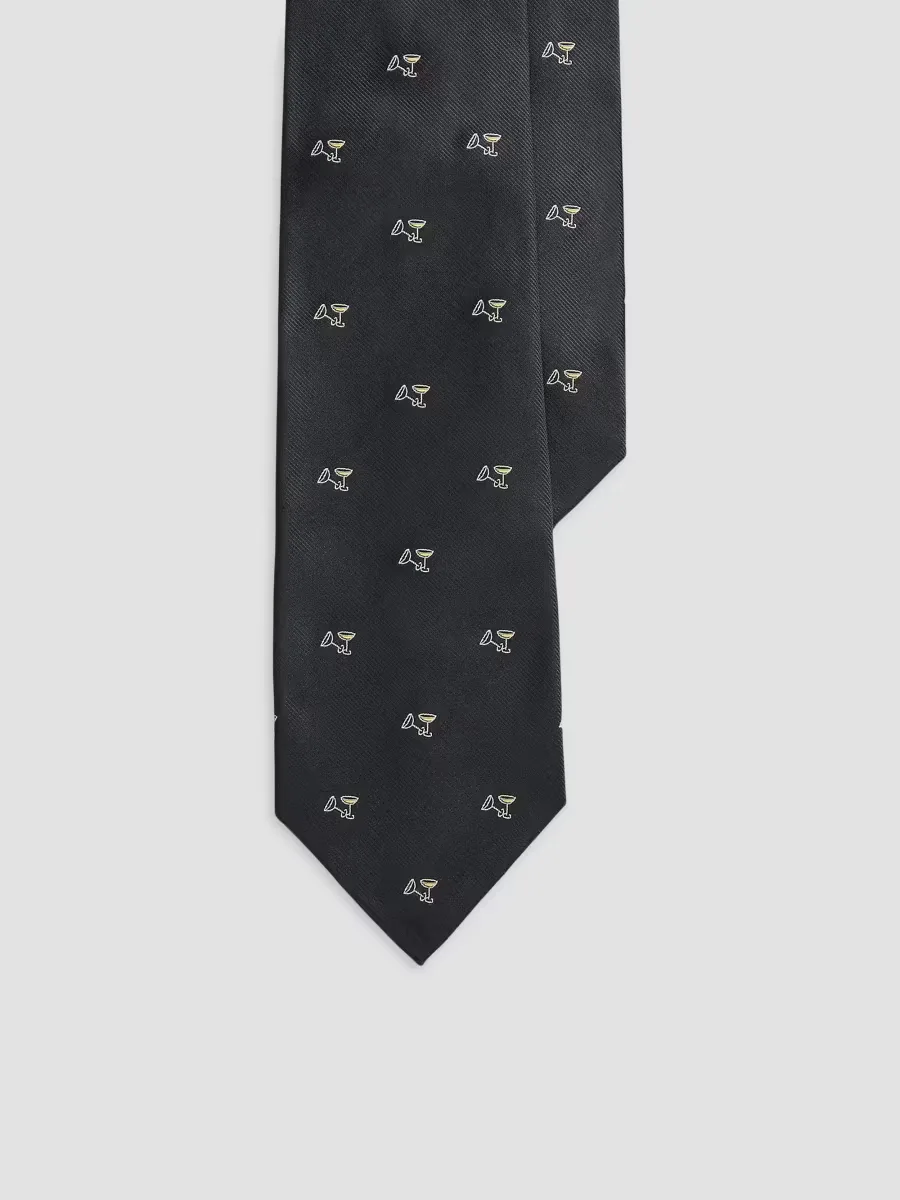 Purple Label Martini Cocktail Silk Repp Tie by Ralph Lauren