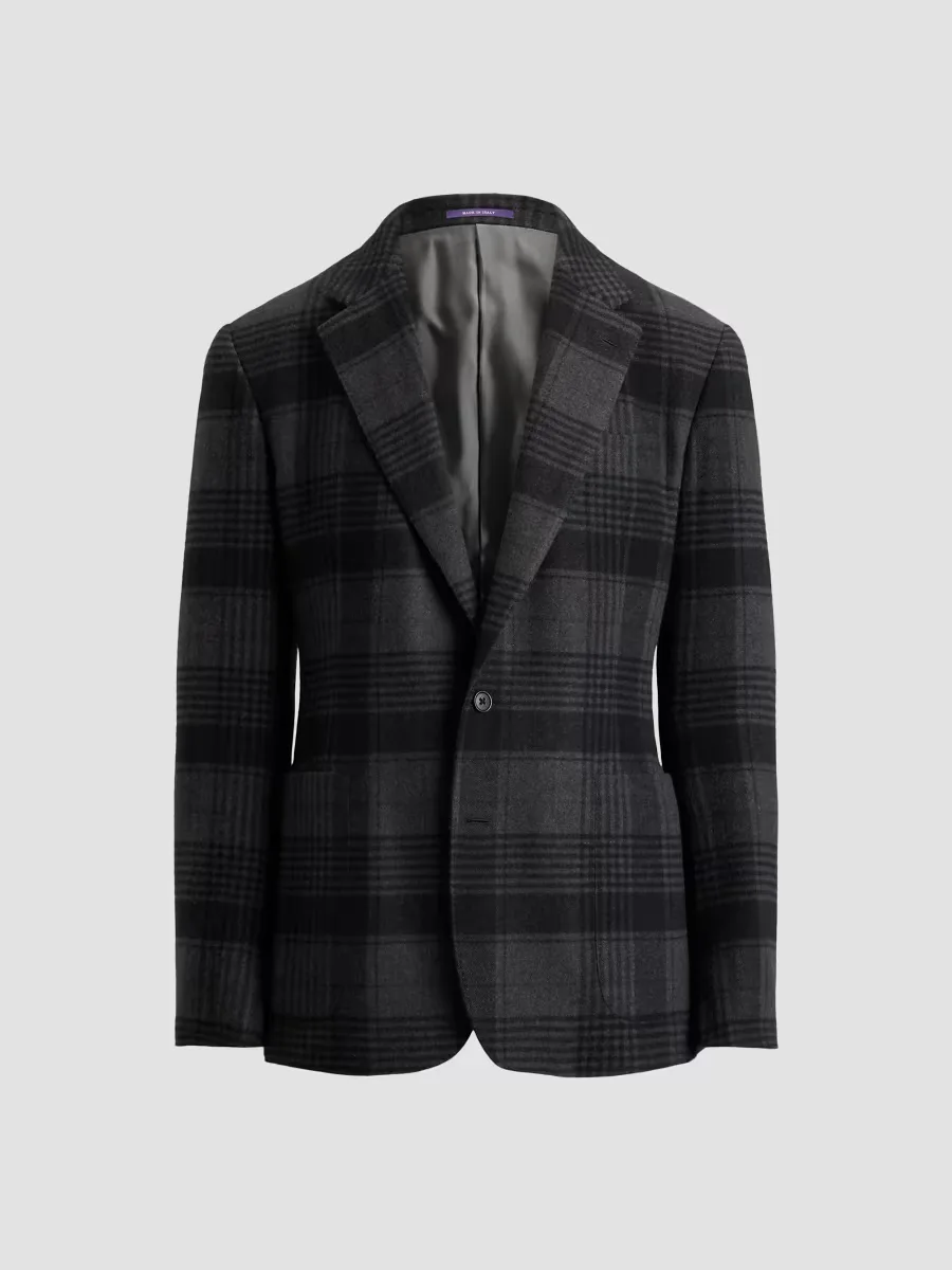 Purple Label Glenn Plaid Cashmere Jacket by Ralph Lauren