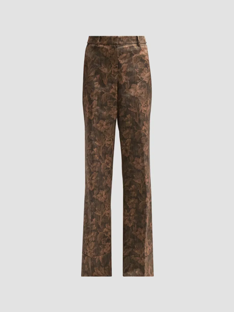 Melanie Floral Jacquard Pants by Kobi Halperin