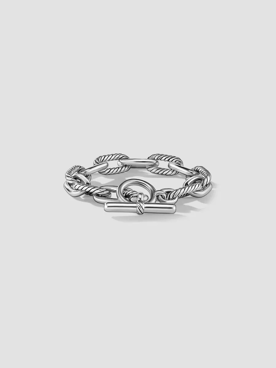 11mm DY Madison Toggle Chain Bracelet in Silver by David Yurman