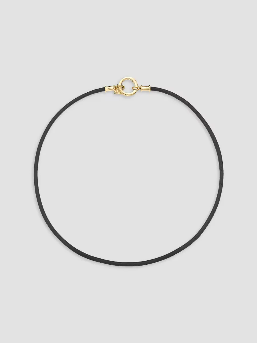 Florence86 18K Yellow Gold & Leather Cord Necklace by Temple St. Clair