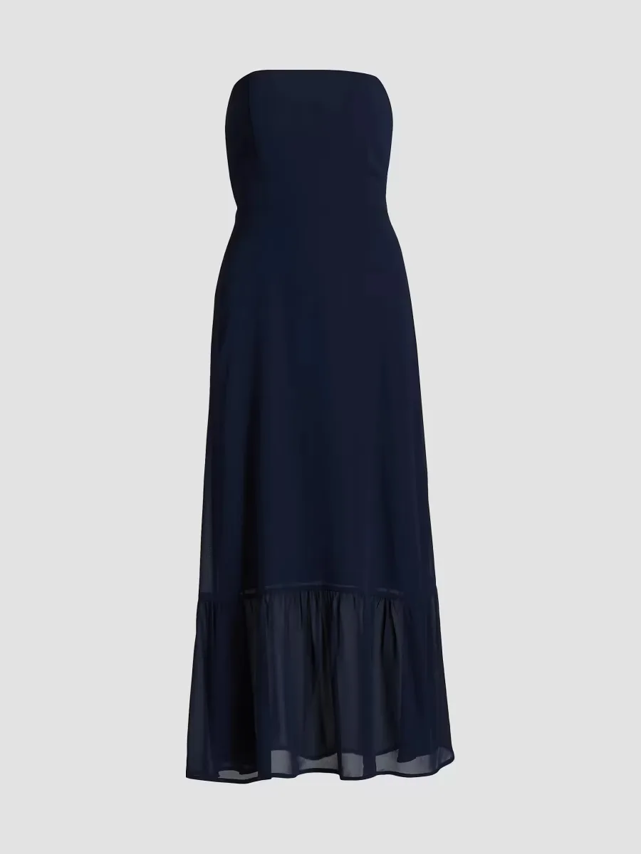 Arta Strapless Midi-Dress by Reformation