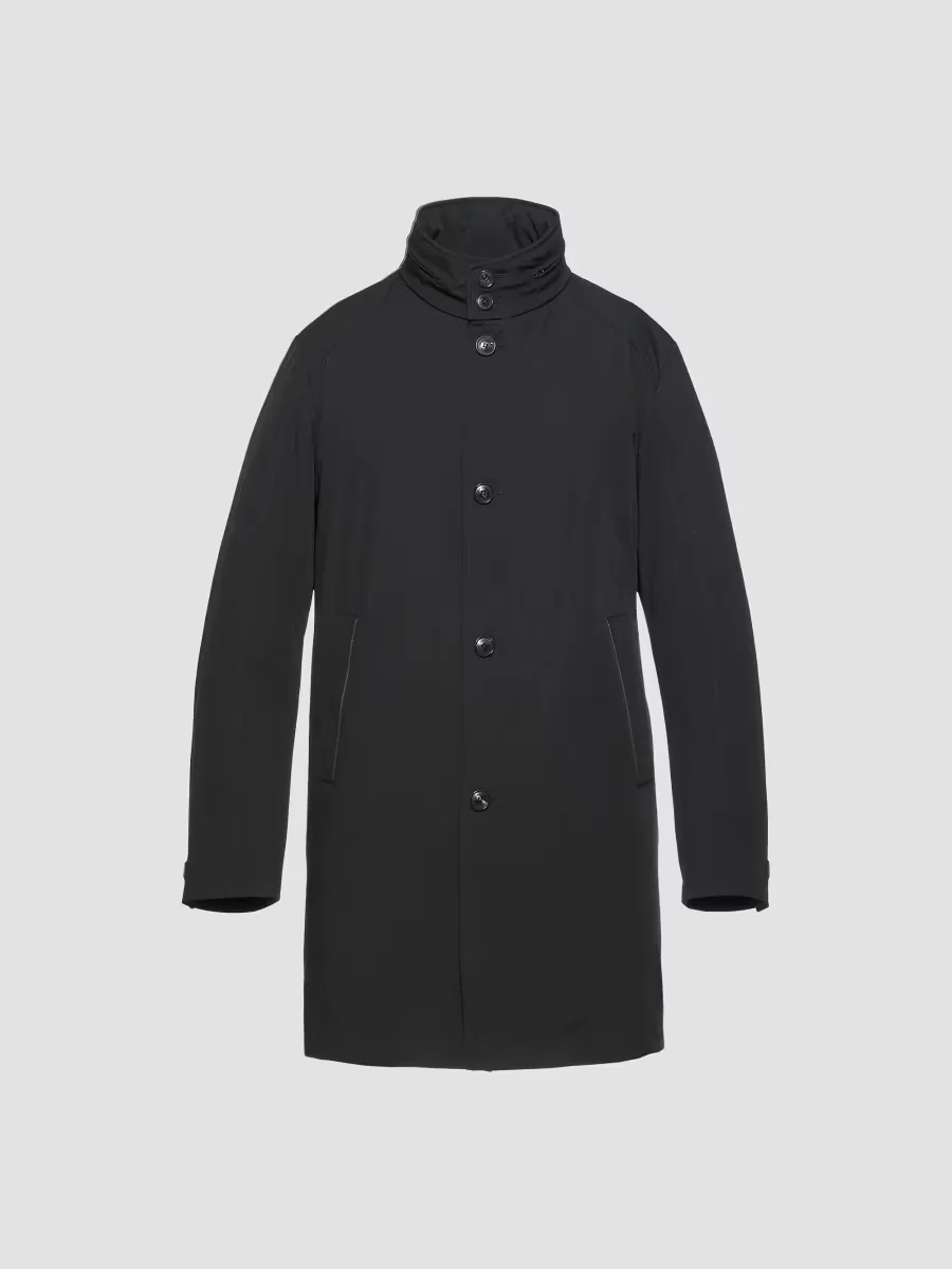 Slim-Fit Longline Trench Coat