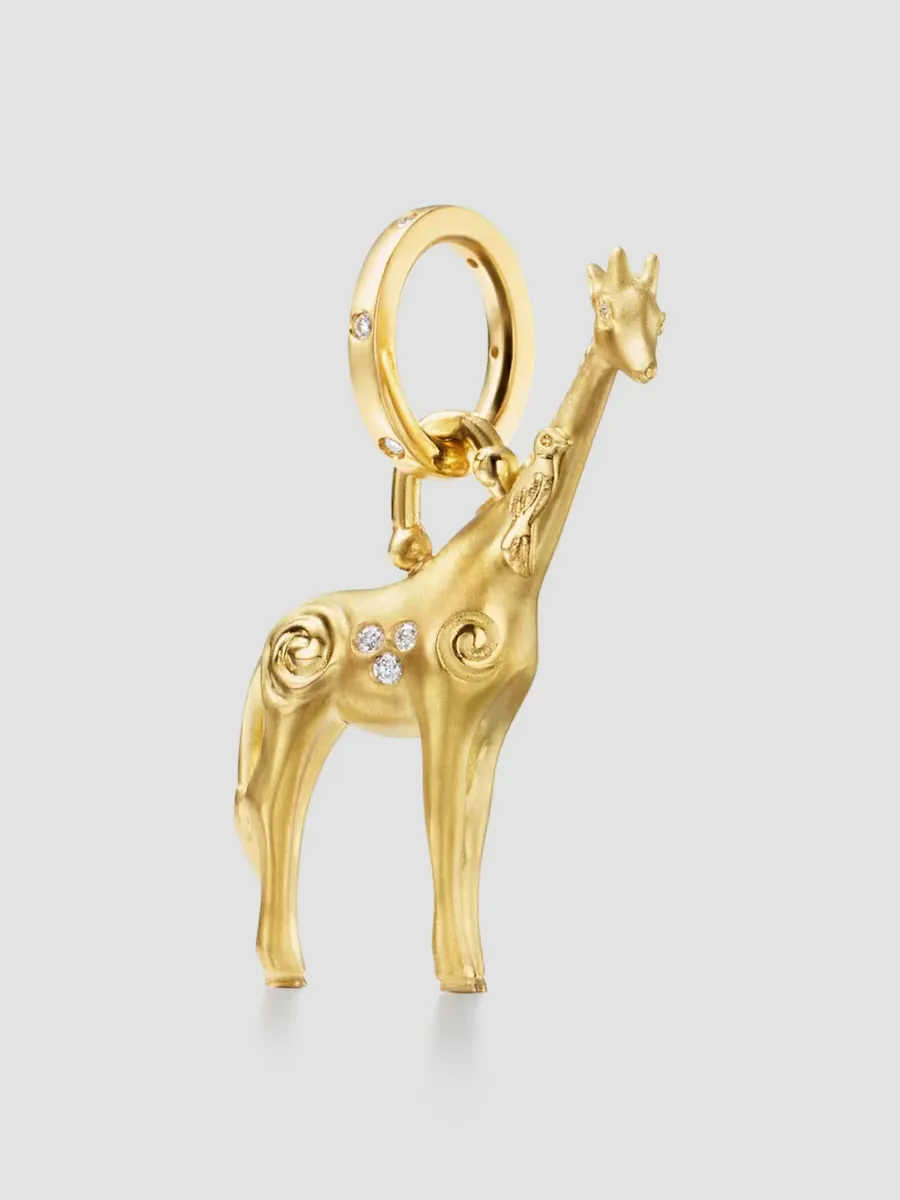 Small Twiga 18K Yellow Gold & 0.05 TCW Diamond Pendant by Temple St. Clair