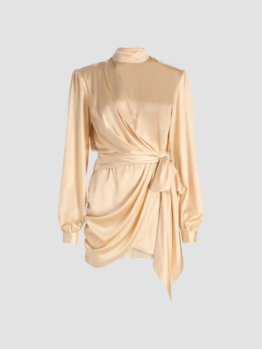 Imara Silk-Blend Sheath Minidress