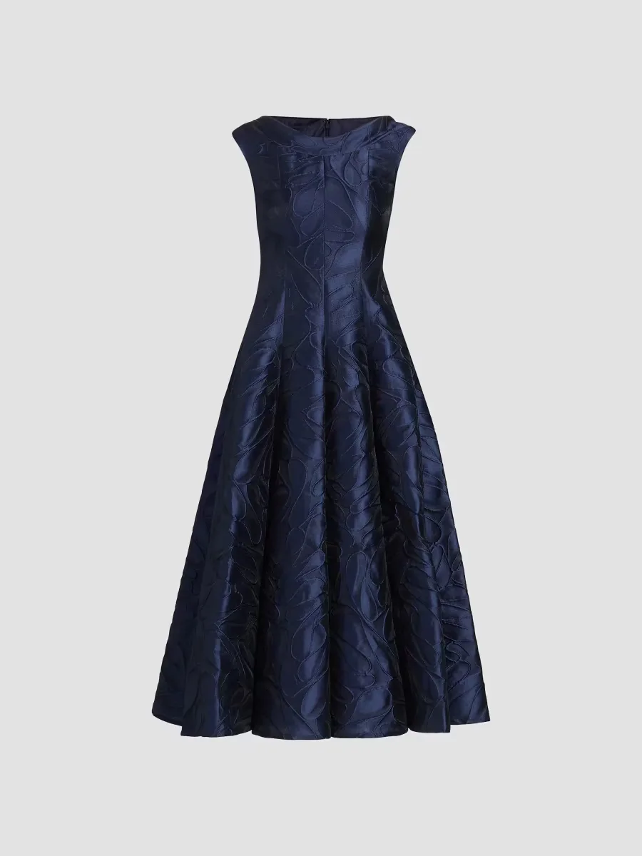 Honeydrop Jacquard Cocktail Dress