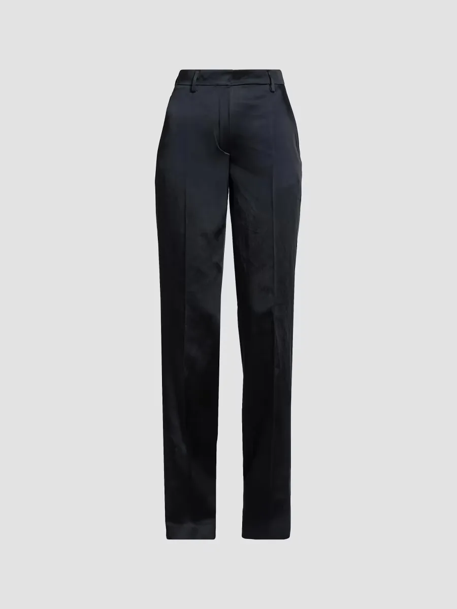 Pulla Cotton-Blend High-Rise Straight-Leg Trousers by Dries Van Noten