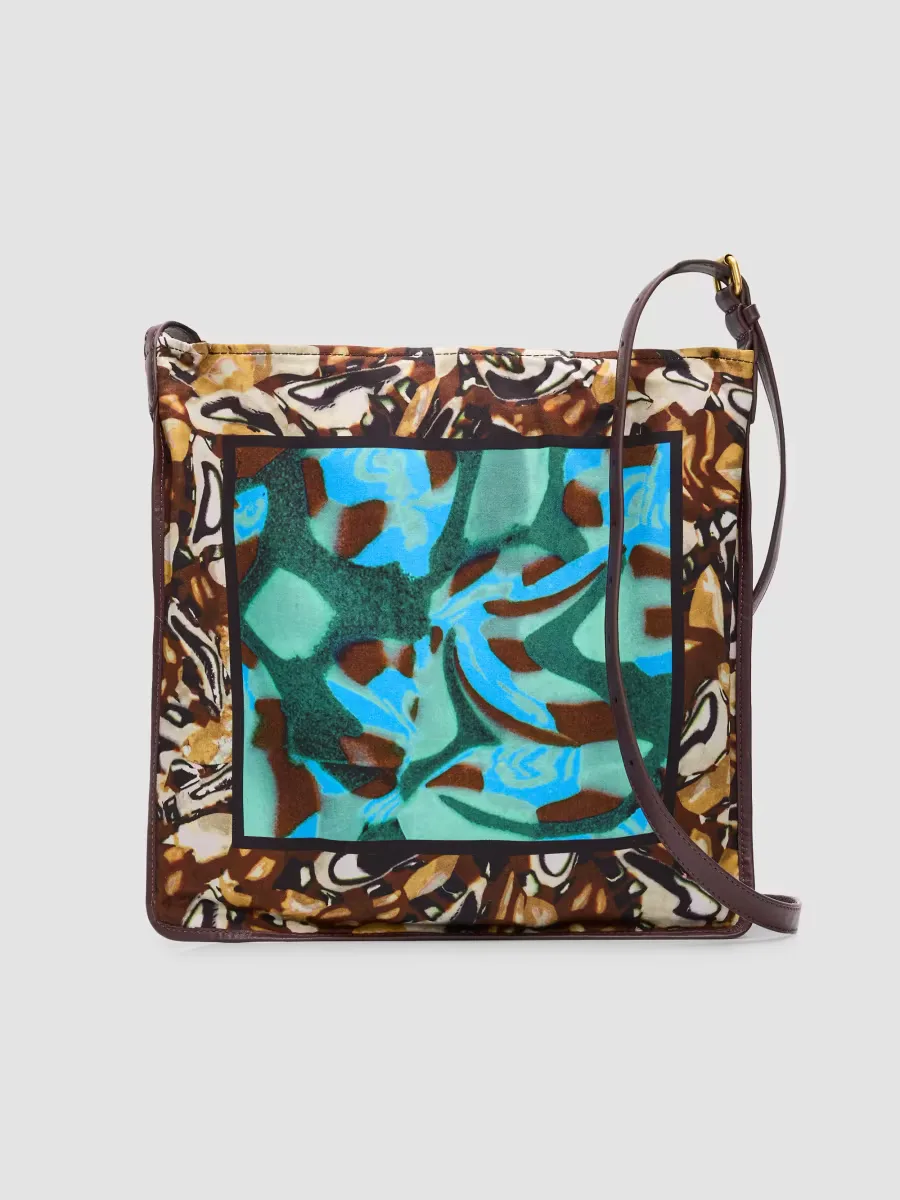 Medium Scarf-Print Shoulder Bag by Dries Van Noten