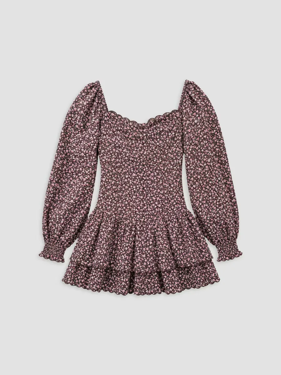 Floral Tiered Dress by KatieJ NYC