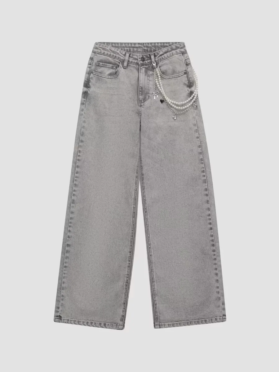 Sacramento Chain Pearl Jeans by KatieJ NYC
