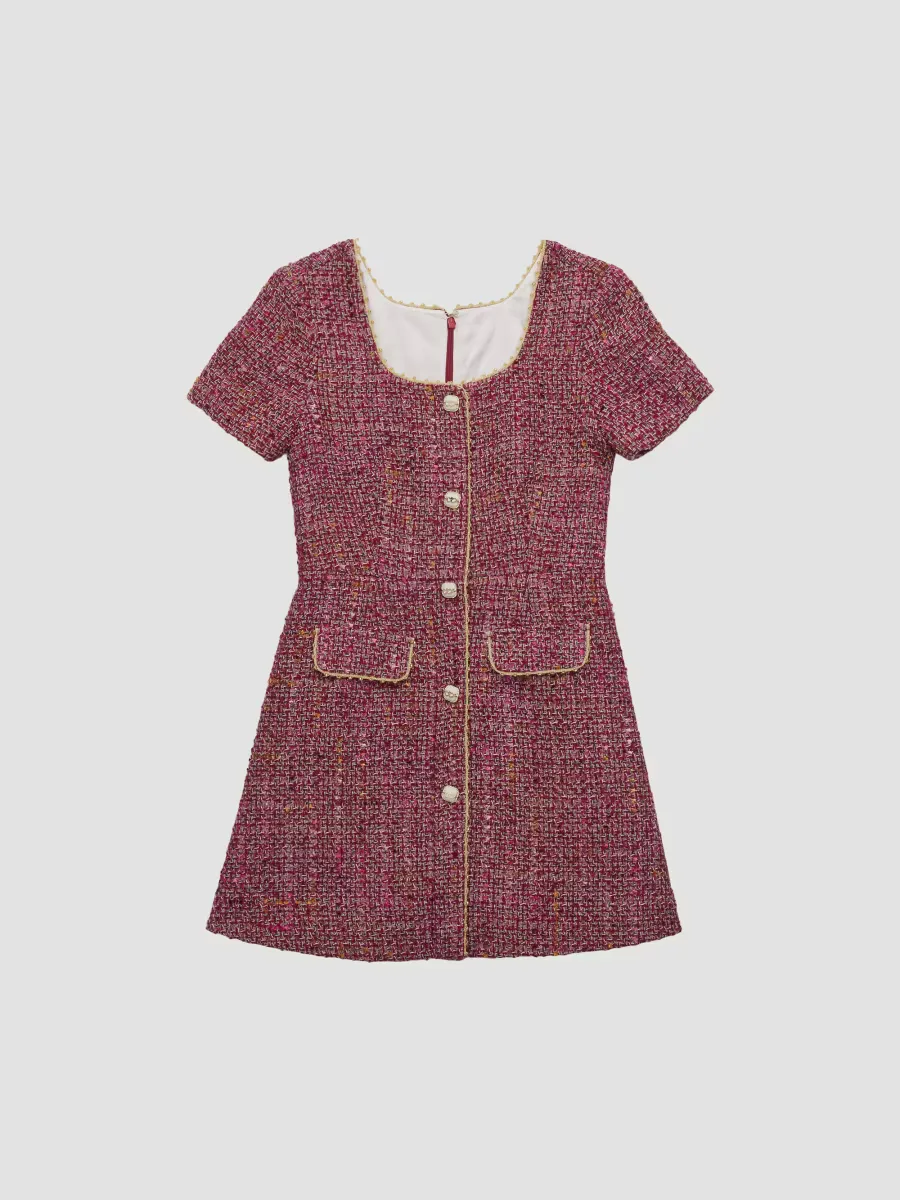 Anna Boucle Fit & Flare Dress by KatieJ NYC