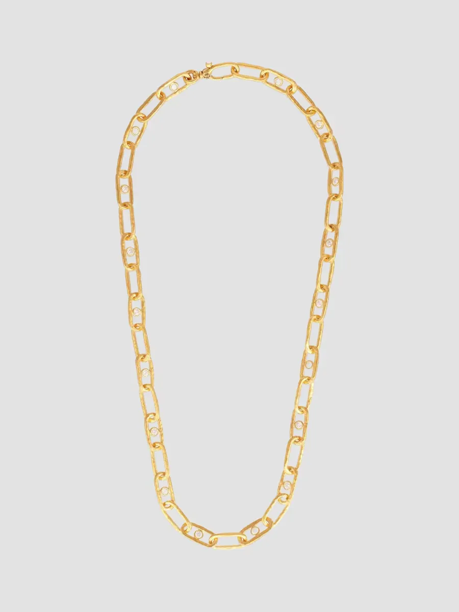 Hoopla 24K & 18K Yellow Gold & 2.64 TCW Diamond Oval-Link Chain Necklace