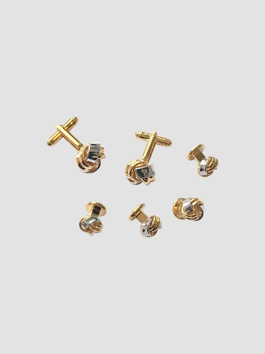 Classic Knot Cufflinks & Studs Set by Link Up