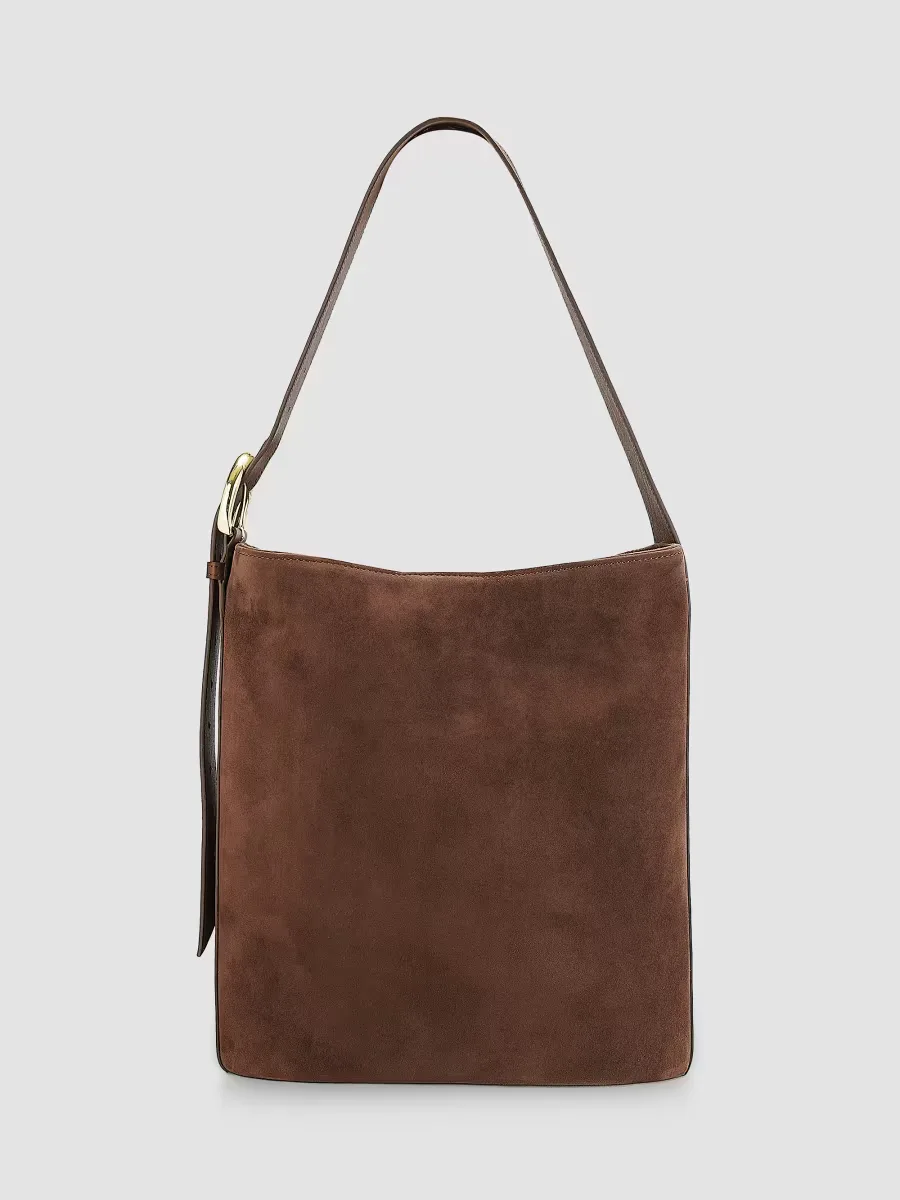 Avery Suede Bucket Bag by GiGi New York