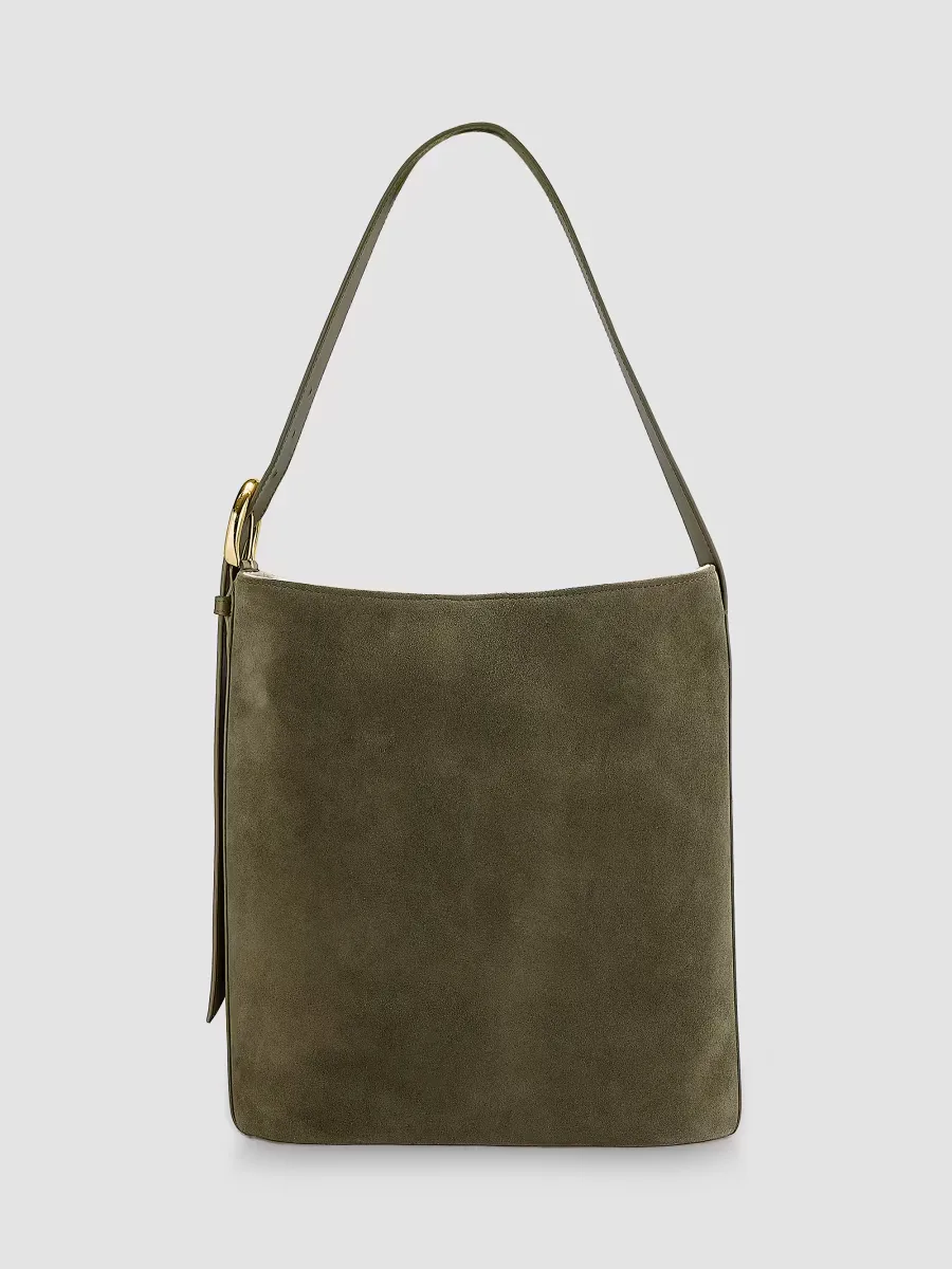 Avery Suede Bucket Bag