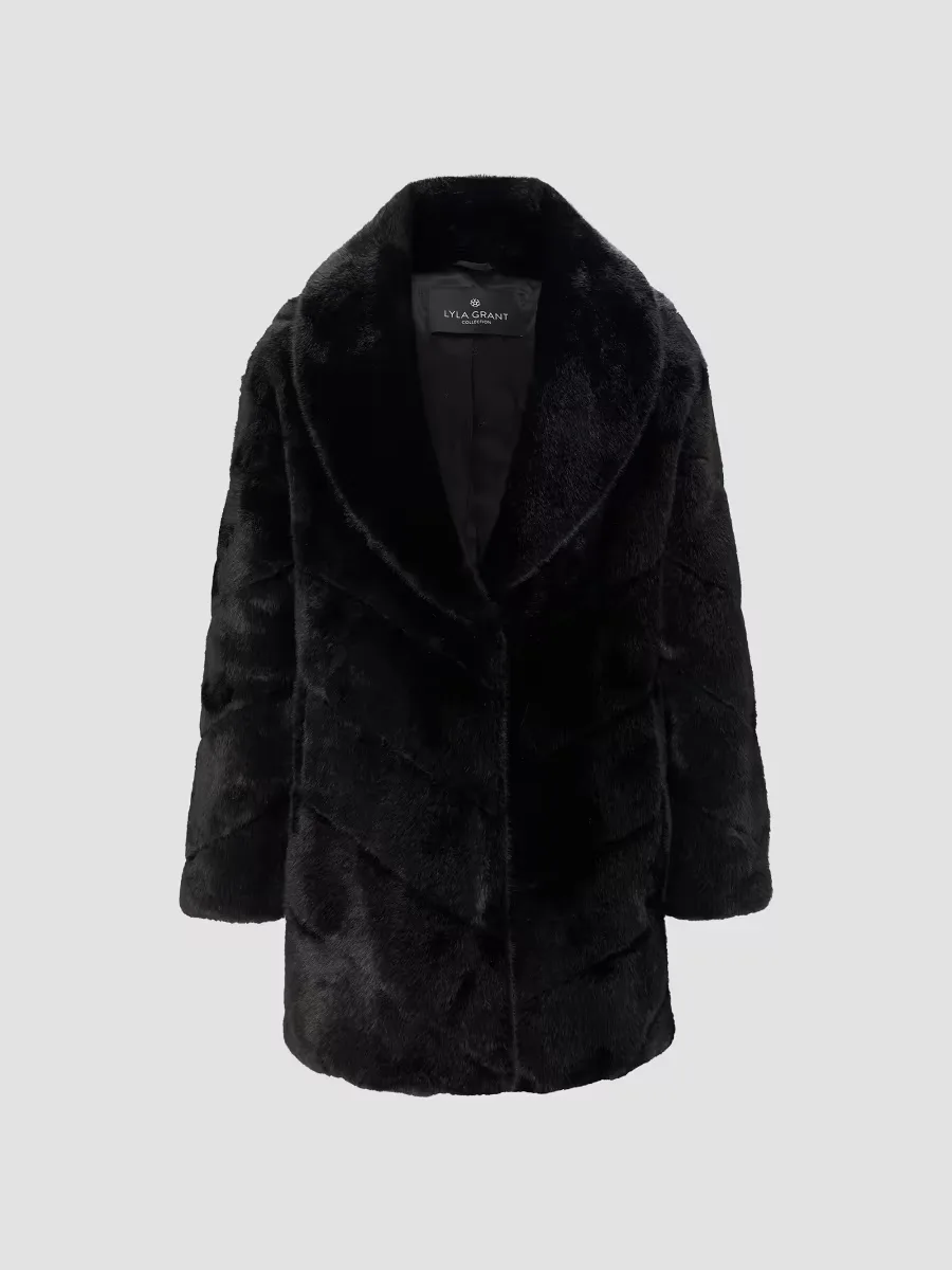 Faux Fur Mink Stroller Coat