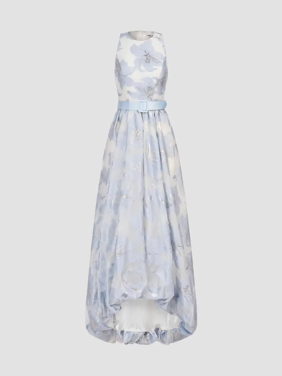 Vivian Floral Organza Jacquard Gown by Kay Unger