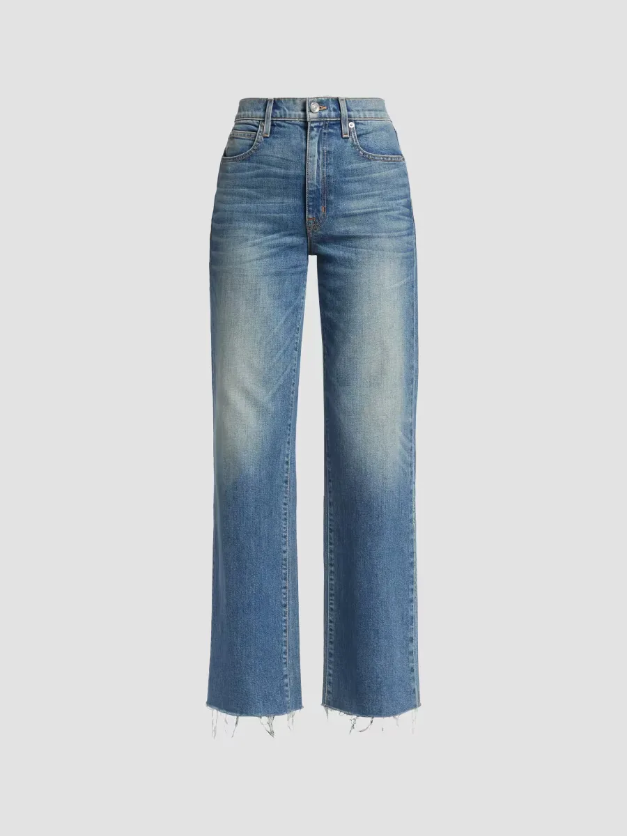 Grace High-Rise Stretch Wide-Leg Jeans