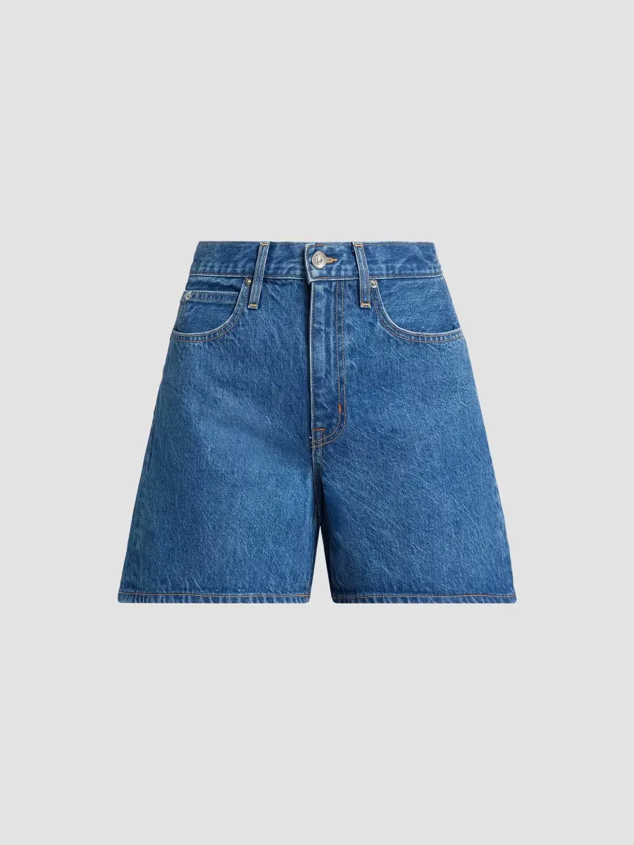 Walker High-Rise Denim Shorts by SLVRLAKE