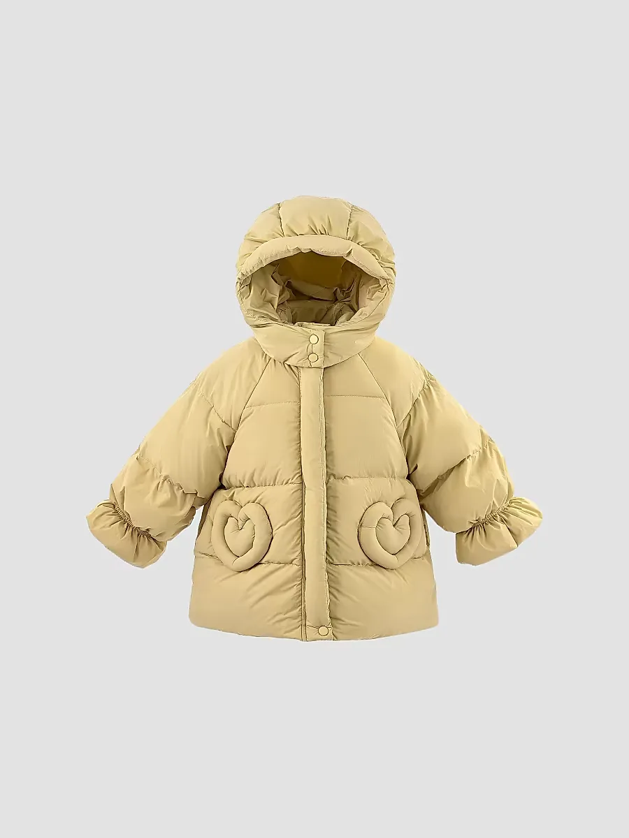 Glow Heart-Pocket Puffer Jacket by Mimi Tutu