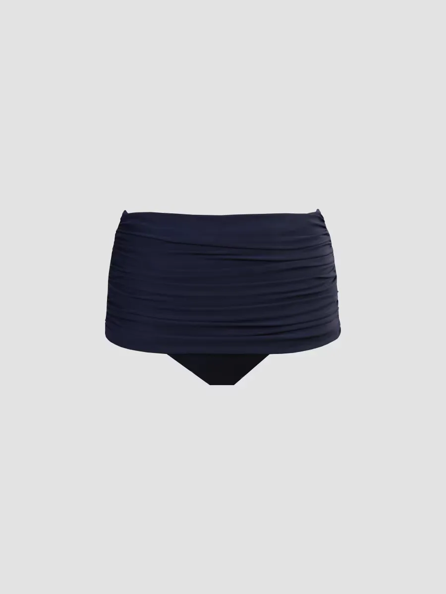 Norma Shirred Hi-Rise Bikini Bottom by Miraclesuit