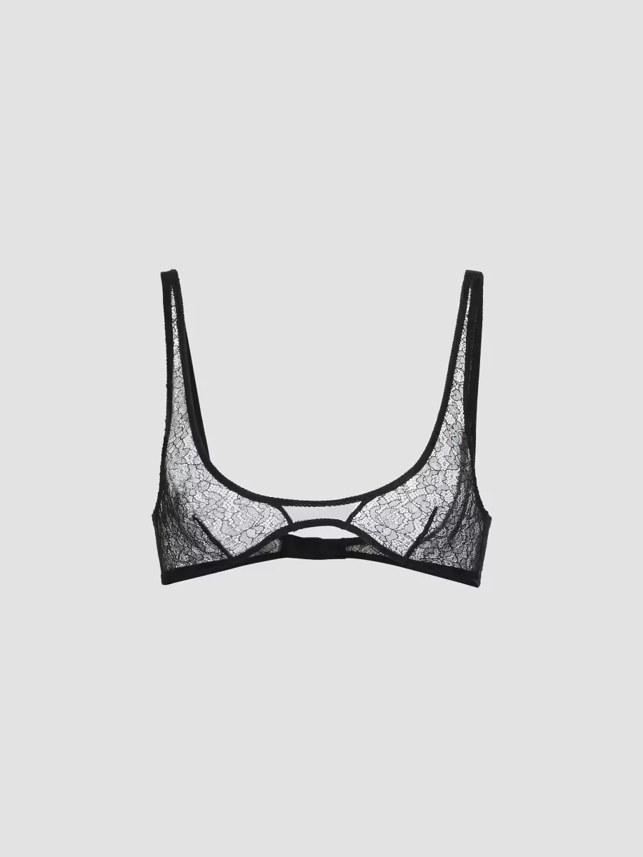 Petite Fleur Lace Scoopneck Bra by Kiki de Montparnasse