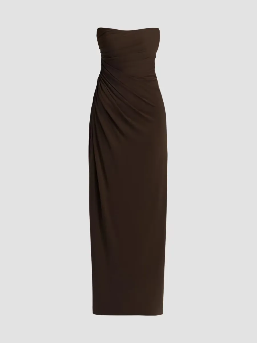 Patrice Matte Jersey Draped Dress by Halston