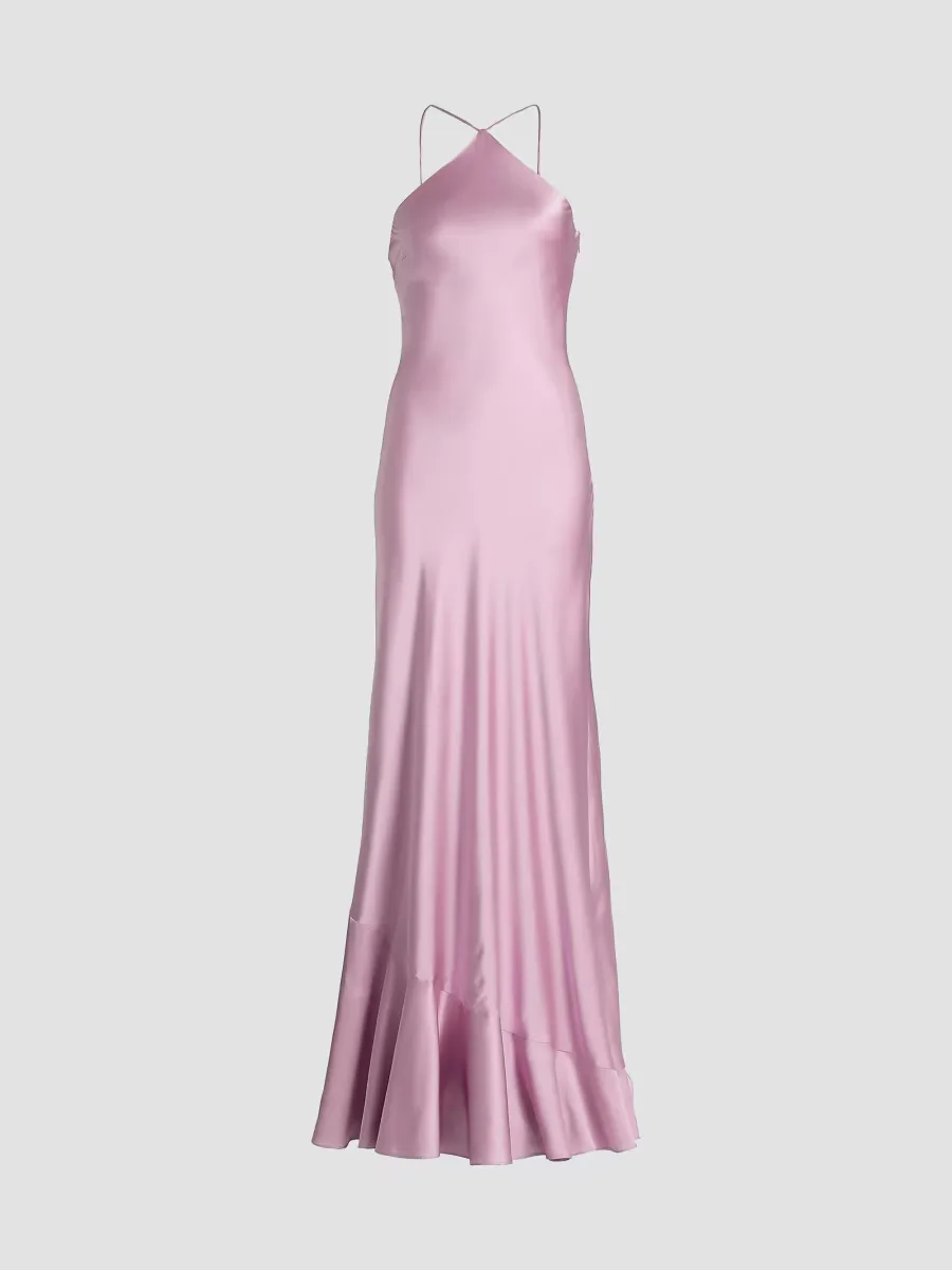 Camila Beaded Petal-Detail Maxi Dress