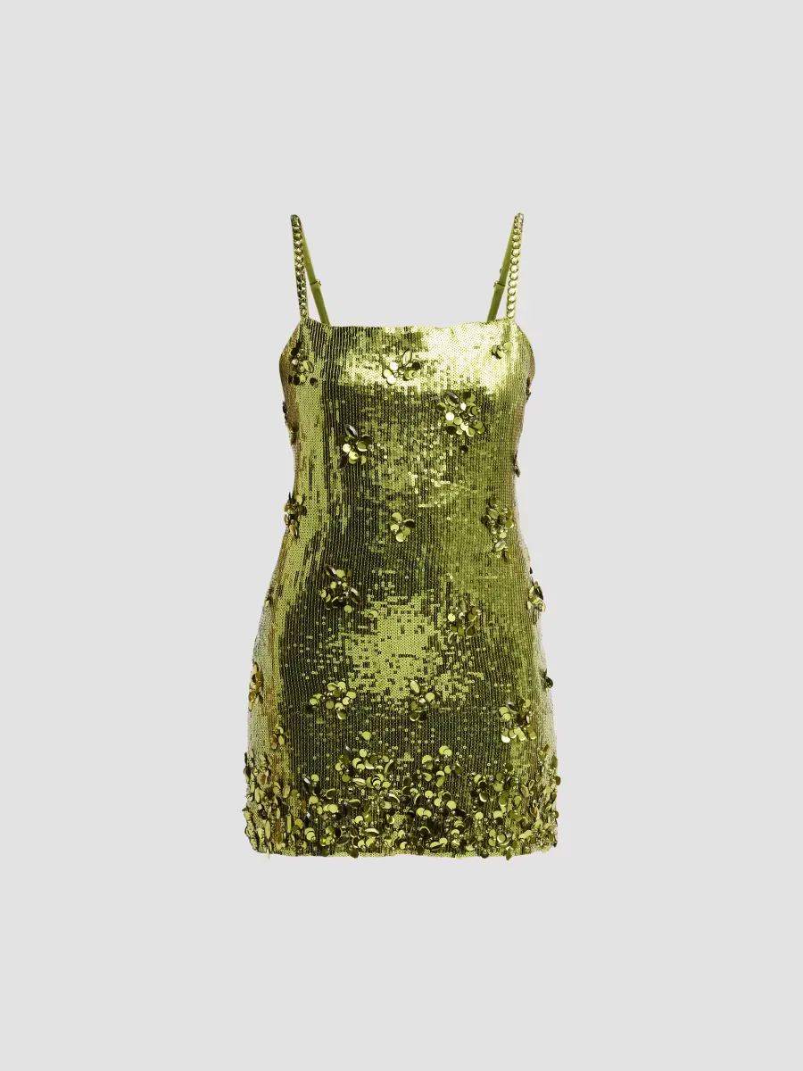 Rhodes Sequin Mini Dress by Azeeza