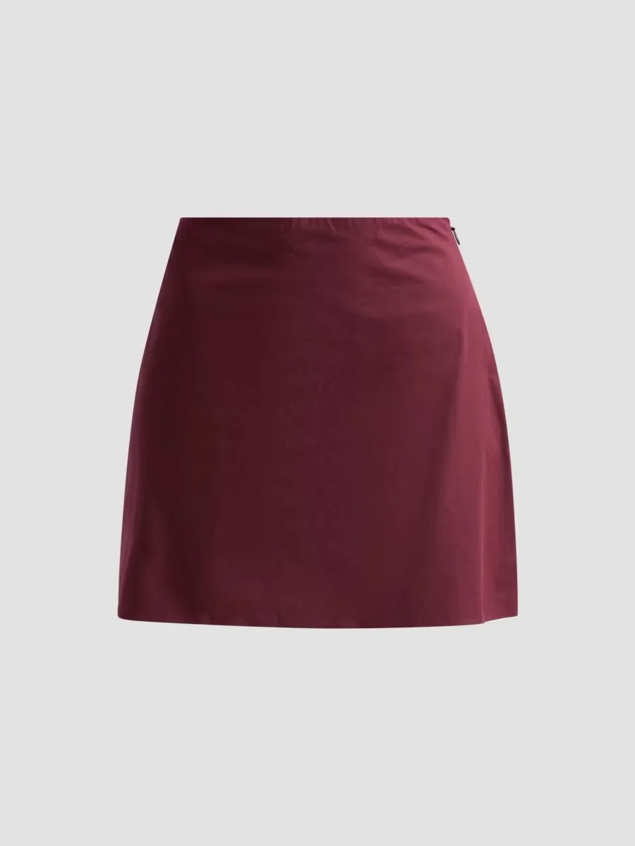 Blair Poplin Mini Skirt by Azeeza