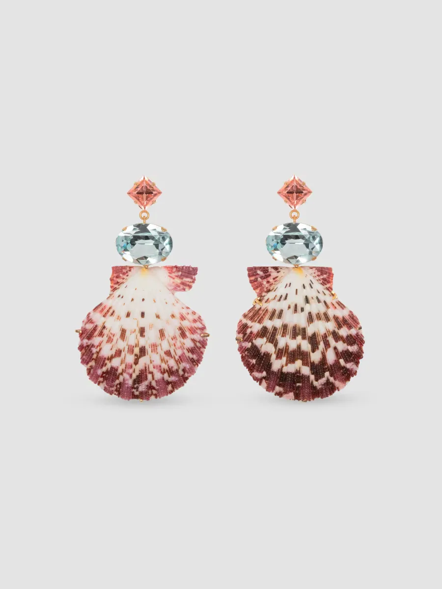 Jennifer Behr Aegean 18K-Gold-Plated, Shell & Austrian Crystal Drop Earrings