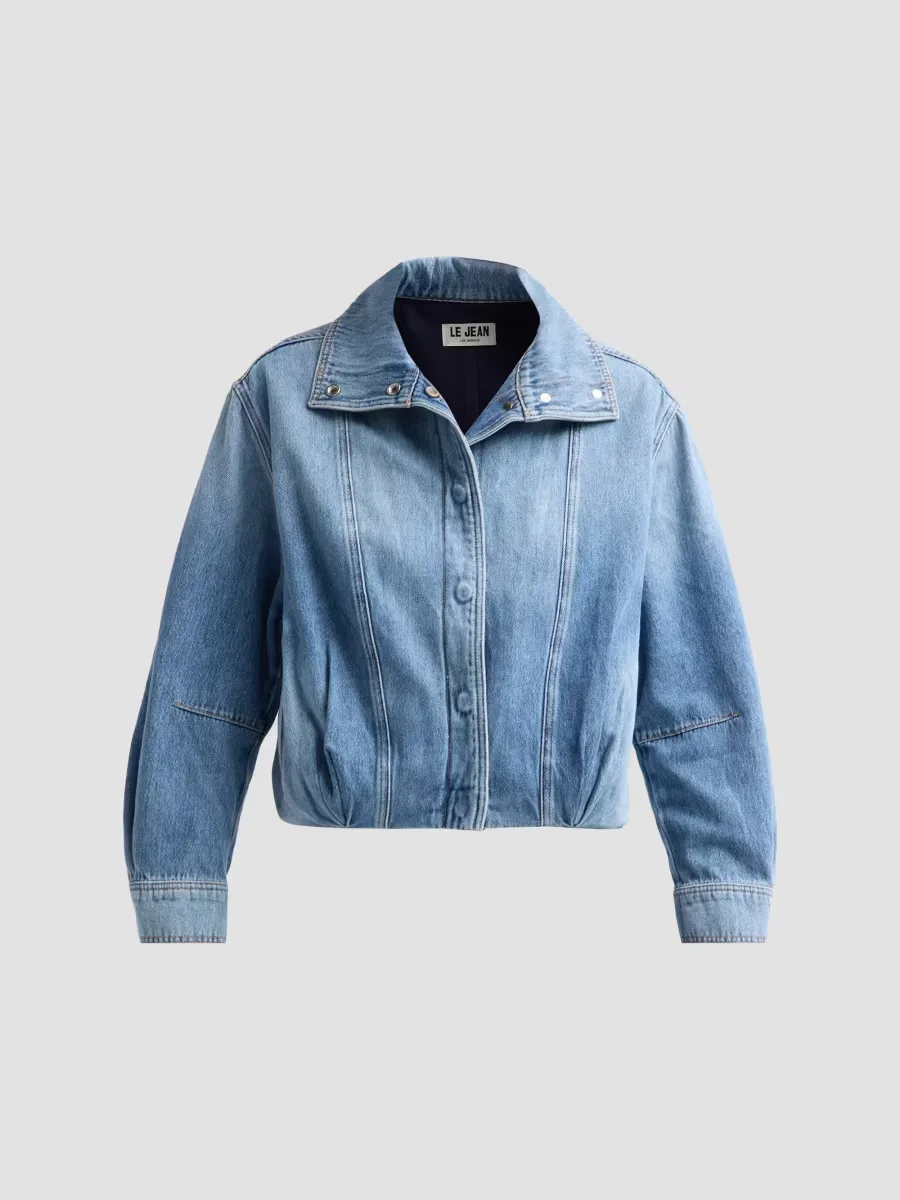 Bubble Denim Jacket by Le Jean