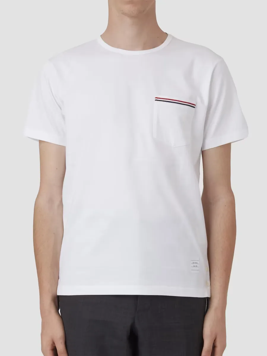 Cotton Pocket Tee by Thom Browne
