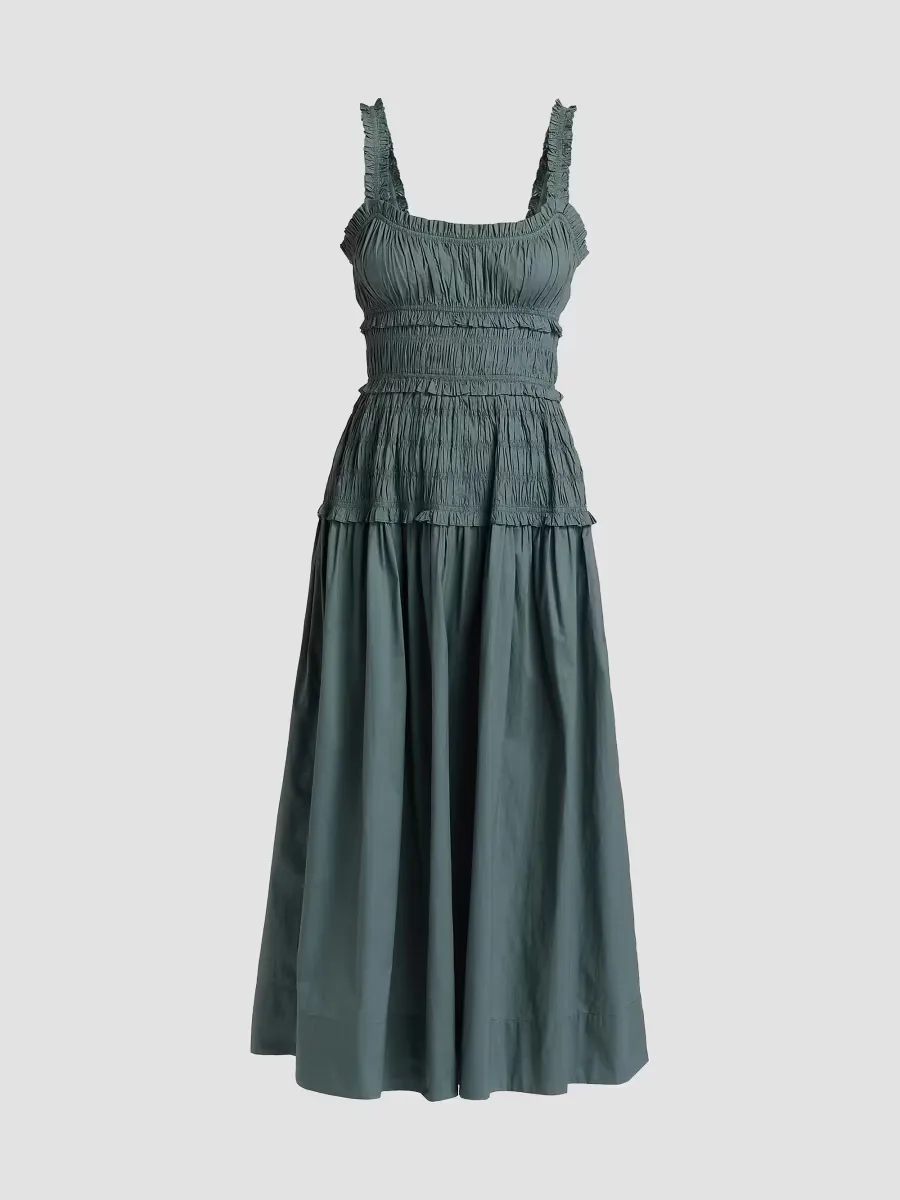 Marianne Smocked Midi-Dress