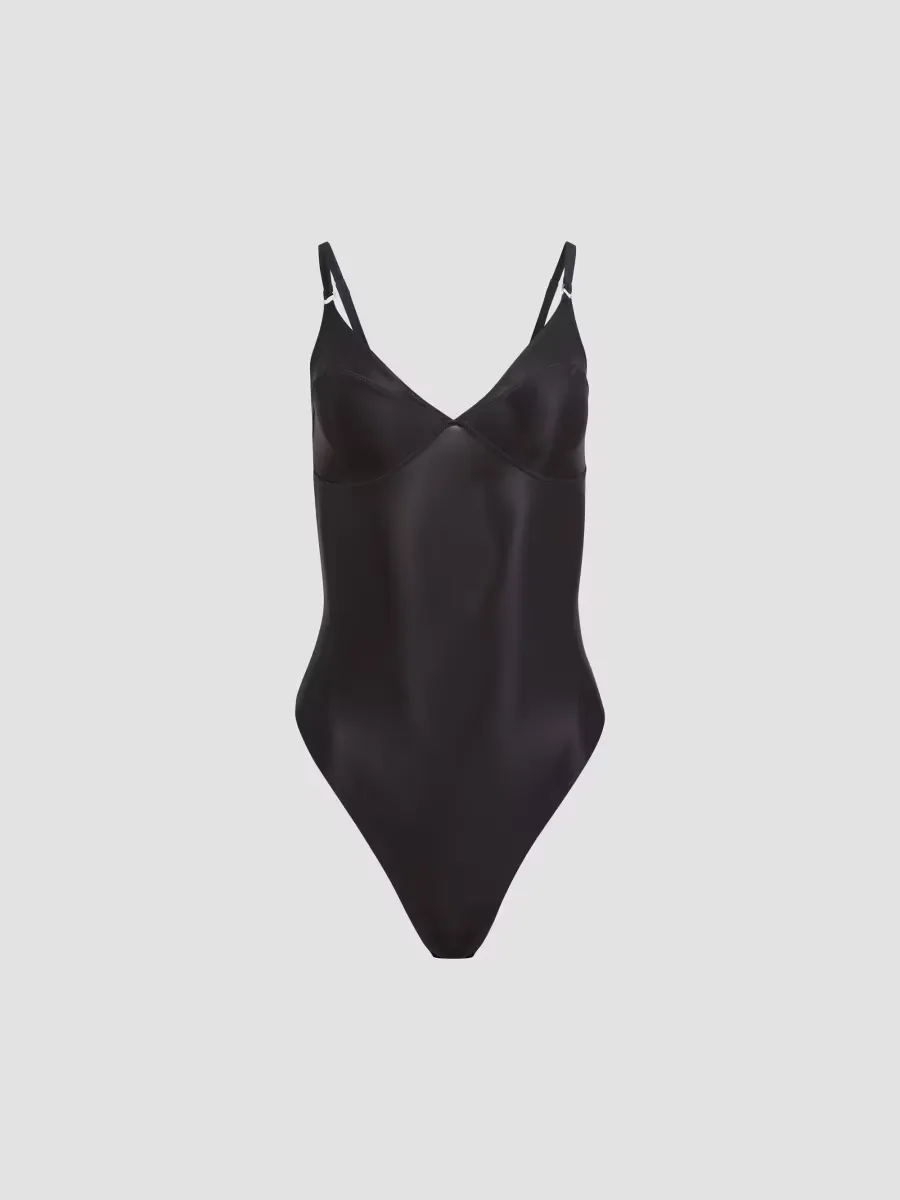Le Stretch Gloss Wireless Bodysuit by Fleur Du Mal